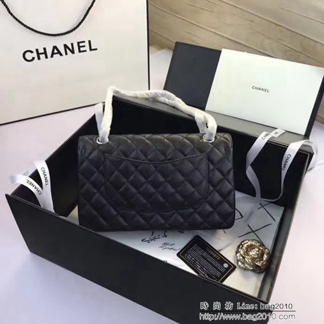香奈兒CHANEL 升級版A1112全新經典小羊皮金銀鏈條單肩斜挎包 DSC1736